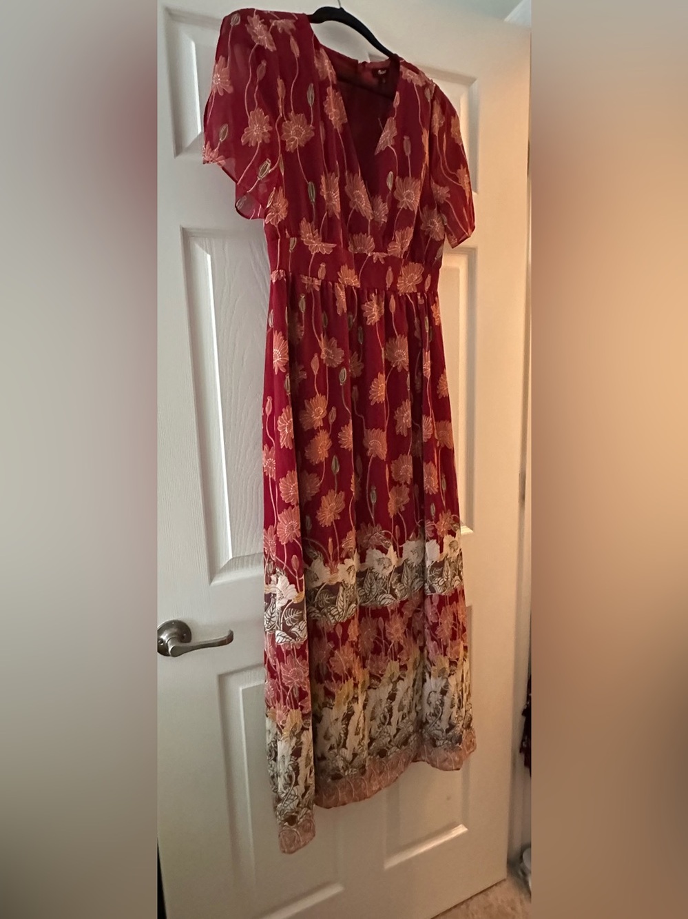 Madewell Tulip Sleeve Maxi Dress